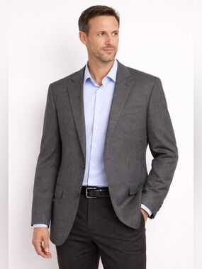New Joseph & Feiss Houndstooth Check‎ Print Sportcoat Blazer 48 Long Preppy Work